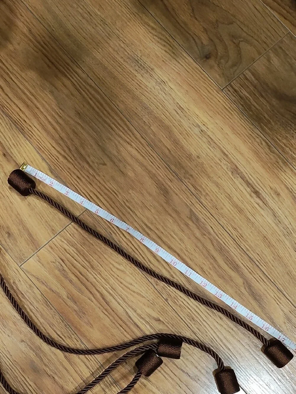 Brown Curtain Tiebacks - Set of 4 Decorative Tassel Cords